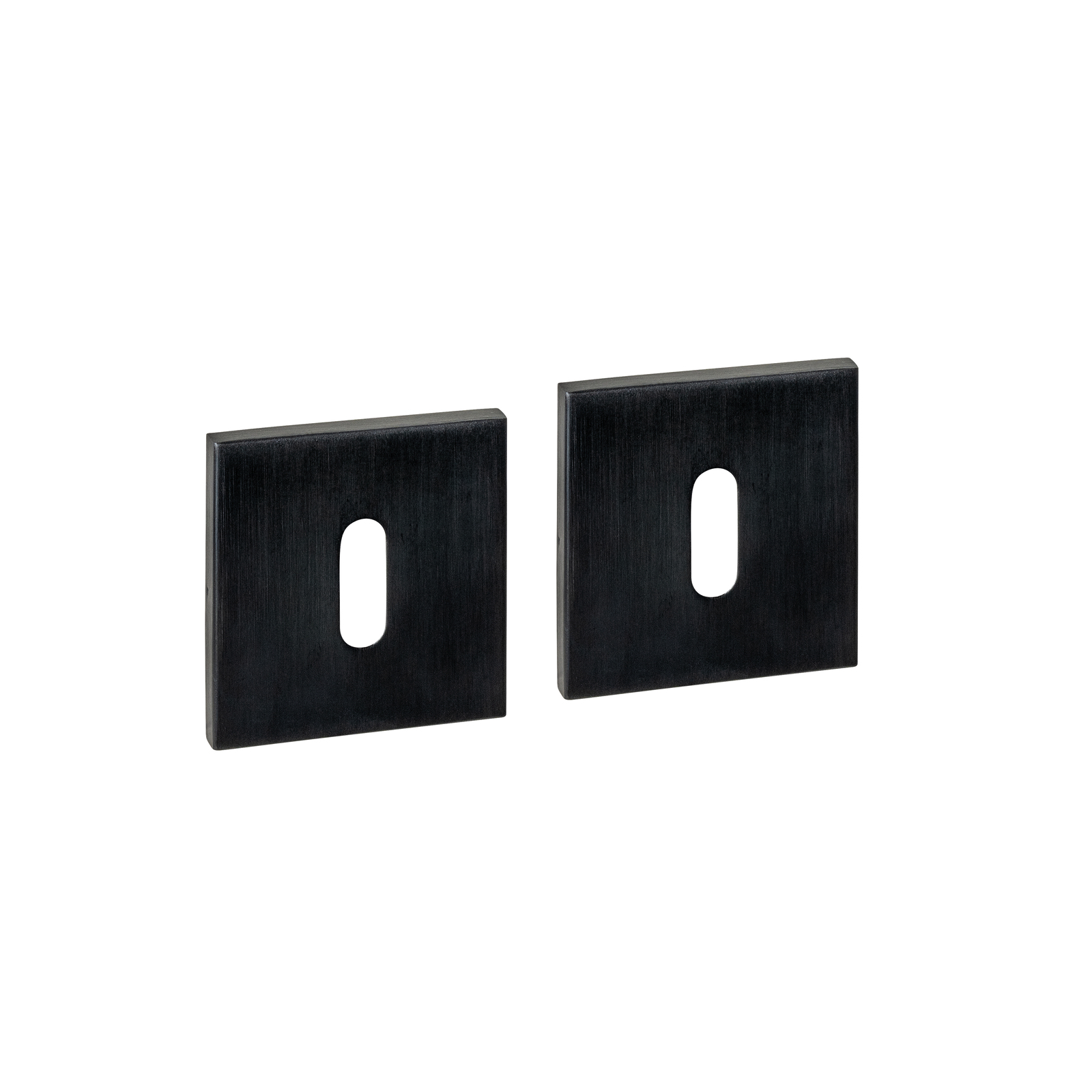 Sleutelrozetten verdekt 53x53x6mm PVD zwart