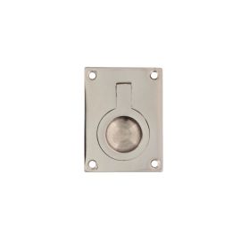Luikring rechthoekig 41 x 31 mm nikkel